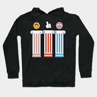 emoji smile line art Hoodie